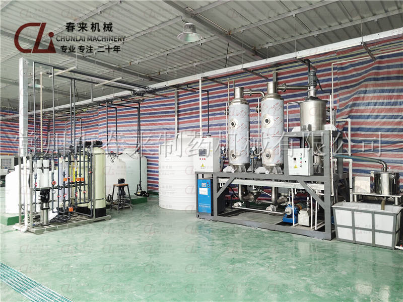 上海新材料企业双效废水蒸发器安装完成